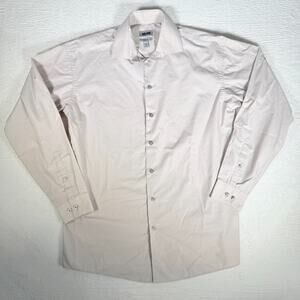 Kenneth Cole UnListed Men’s Dress Button Shirt Beige Size M 15 -‎ 34/35